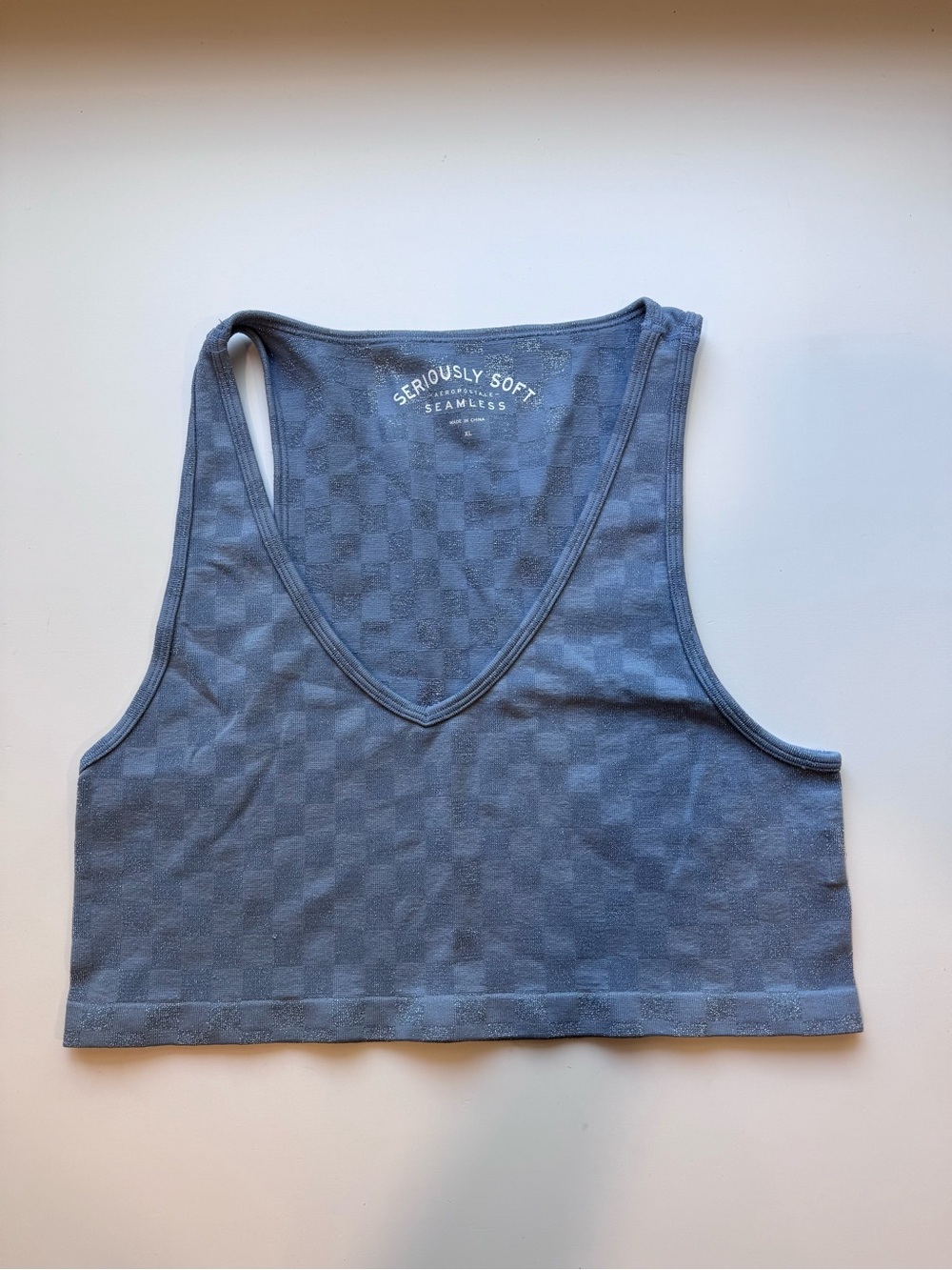 Seriously Soft Aeropostale Seamless Blue Crop Tank